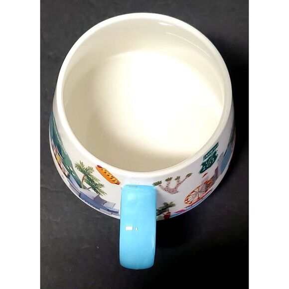 Los Angeles Coffee Mug Tea Cup LA Landmark Porcelain Vibrant Color Grace Teaware - Picture 5 of 9